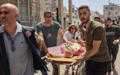 At least 22 killed in Israeli strikes on Gaza, two at church linked to late pope