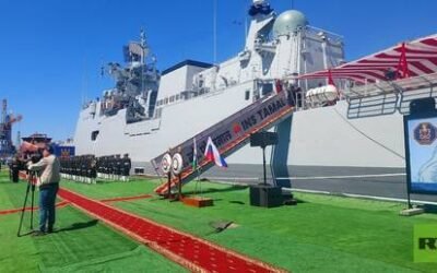 Russia hands over new stealth frigate to Indian Navy