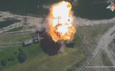 Russian kamikaze drone destroys Ukrainian radar – MOD (VIDEO)