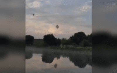 Russian ‘alligator’ obliterates Ukrainian drone (VIDEO)
