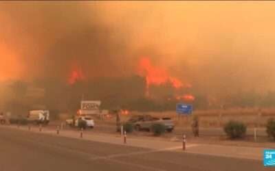 Thousands evacuated as Greek, Turkish wildfires rage