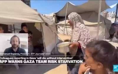 ‘Our journalists might die of hunger’: AFP press agency warns Gaza team risk starvation