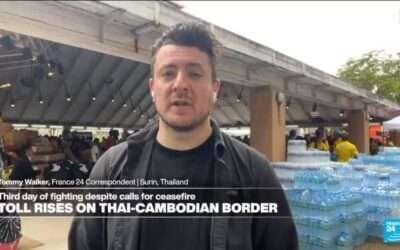 Thailand and Cambodia trade accusations as deadly border clashes enter third day