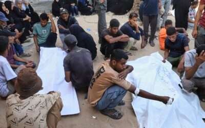 More than 30 people killed in Gaza ‘as Israeli troops open fire towards Palestinians waiting for aid’