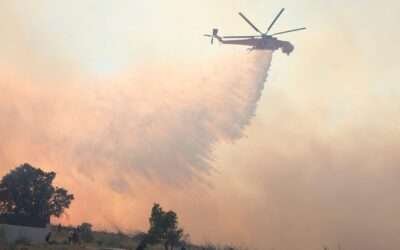 Firefighters tackle blazes as ‘apocalyptic’ wildfires break out across southeast Europe