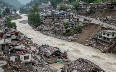 Massive flash floods destroy village in India (VIDEO)