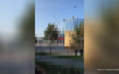 WATCH: Ukrainian drone hits building in border Russian region (VIDEO)
