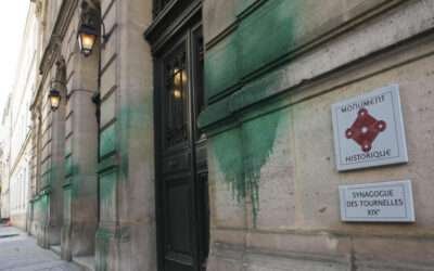 Three Serbs charged over paint attack on France’s Jewish sites, Russian involvement suspected