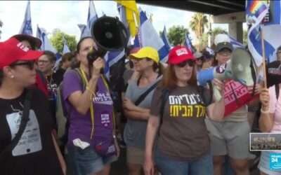Nationwide protests over Gaza war, hostage deal sweep Israel
