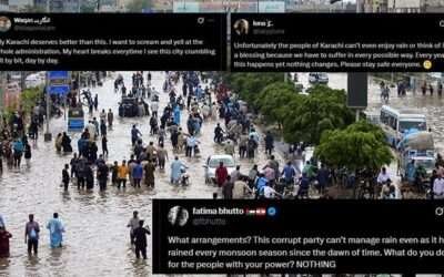 Netizens slam lack of measures to save Karachi from recurring rain chaos