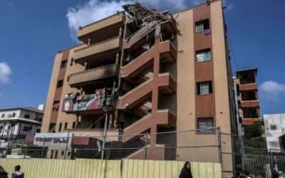 Five journalists among 20 killed in Israeli strikes on hospital, Gaza health ministry says