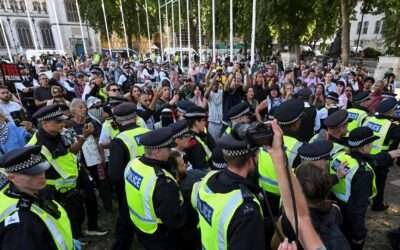 More than 500 people arrested after Palestine Action protest – with almost half aged 60 and above