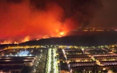 Thousands evacuated as deadly wildfires sweep Europe