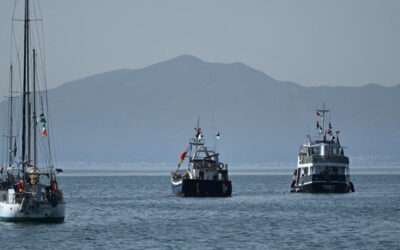 Second boat hit by suspected drone, say Gaza aid flotilla activists