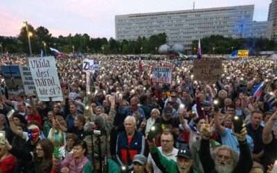 Thousands rally across Slovakia against economic and pro-Russian policies