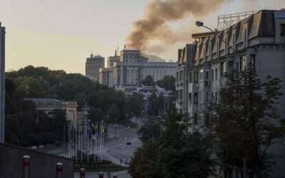 Largest-ever Russian air attack on Ukraine kills four, strikes government offices