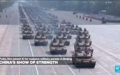 Dual message: Exerting military might, Xi says China’s role is ‘making, securing, protecting peace’