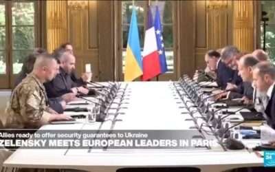 Europe ‘ready’ to offer security guarantees as Zelensky meets leaders in Paris