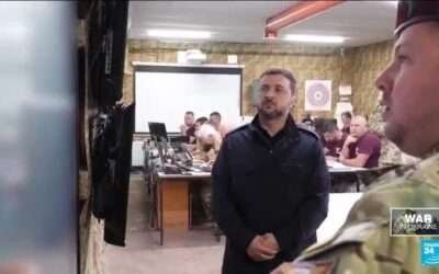 Zelensky meets troops, says Ukraine pushed back some Russian advances