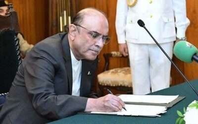 President Zardari gives assent to anti-terrorism amendment bill