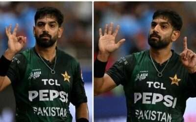 Haris Rauf taunts Indian trolls with ‘6-0’ gesture, evoking PAF’s historic six-jet feat