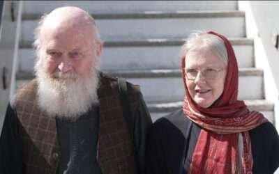 She smiled and his eyes filled with emotion – the moment the Reynolds were freed by the Taliban