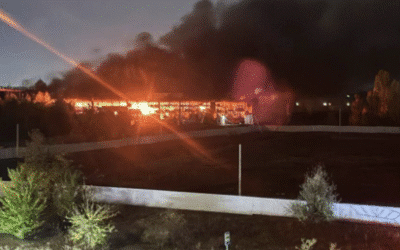 Russian hypermarket destroyed in Ukrainian drone attack (VIDEO)