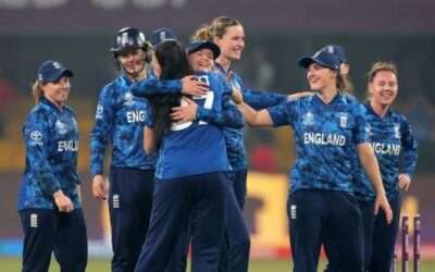Women’s World Cup: England hold their nerve to clinch semi-final berth after Indian collapse